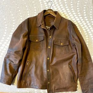Orvis Genuine Leather Coat
